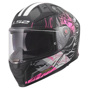 Casque Integral LS2 Vector II Darflo Black Pink FF811