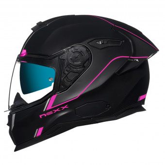 Motorradhelm Nexx SX.100R Frenetic Pink Black Mat versandbereit