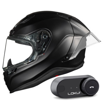 Integral Nexx X.R3R Black Mat + Kit Bluetooth Lokui K30