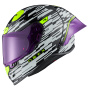 Casque Integral Nexx X.R3R Glitch Racer White Neon