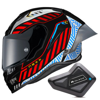 Integral Nexx X.R3R Out Brake Black White + Kit Bluetooth BT Mini