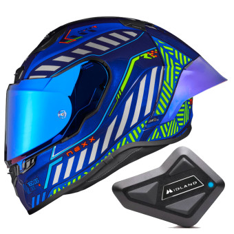 Integral Nexx X.R3R Out Brake Indigo Blue + Kit Bluetooth BT Mini
