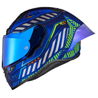 Nexx X.R3R Out Brake Indigo Blue + Kit Bluetooth BT Mini