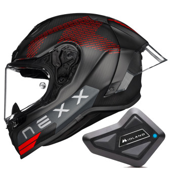 Integral Nexx X.R3R Pro Fim Evo Carbon Black Matt + Kit Bluetooth BT Mini