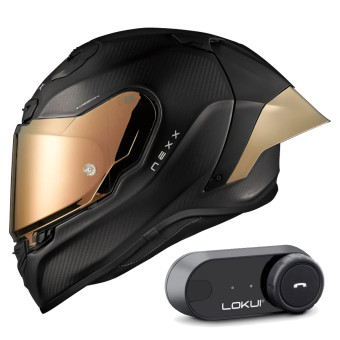 Integral Nexx X.R3R Zero Pro 2 Carbon Gold Matt + Kit Bluetooth Lokui K30