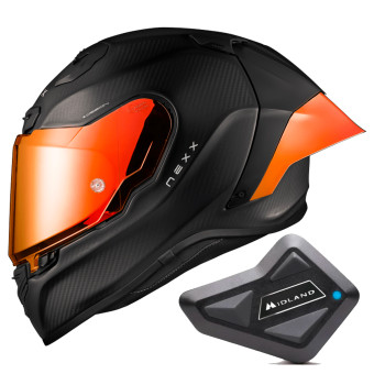 Integral Nexx X.R3R Zero Pro 2 Carbon Red Matt + Kit Bluetooth BT Mini