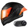 Casque Integral Nexx X.R3R Zero Pro 2 Carbon Red Matt + Kit Bluetooth Lokui K30