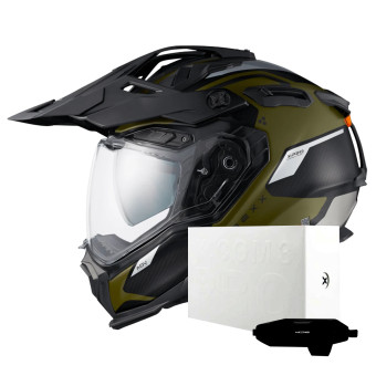 Casque Integral Nexx X.WED3 Keyo Green Silver Matt + X.COM 3 Pro Casque Integral Nexx X.WED3 Keyo Green Silver Matt + X.COM 3 Pro