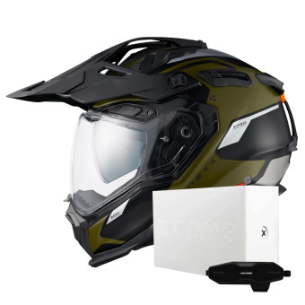 Casque Integral Nexx X.WED3 Keyo Green Silver Matt + X.COM 3 Casque Integral Nexx X.WED3 Keyo Green Silver Matt + X.COM 3