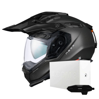 Casque Integral Nexx X.WED3 Zero Pro Carbon Matt + X.COM 3 Casque Integral Nexx X.WED3 Zero Pro Carbon Matt + X.COM 3