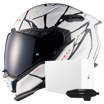 Casque Integral Nexx X.WST3 B-Side White + X.COM 3 Pro Casque Integral Nexx X.WST3 B-Side White + X.COM 3 Pro