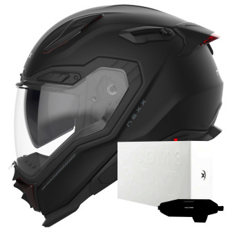 Casque Integral Nexx X.WST3 Plain Black Matt + X.COM 3 Pro Casque Integral Nexx X.WST3 Plain Black Matt + X.COM 3 Pro