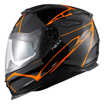 Nexx Y.100 B-Side Black Orange + X.COM 3