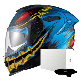 Integral Nexx Y.100R Night Rider Sky Blue + X.COM 3 Pro