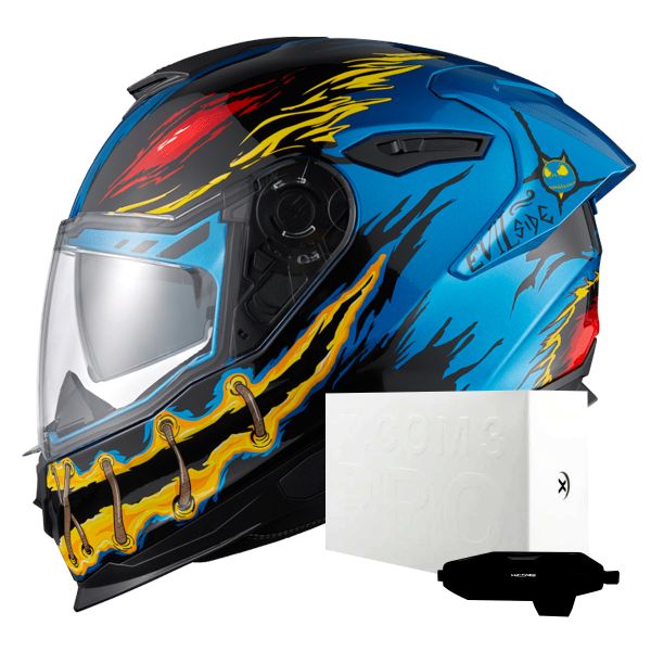 Integral Nexx Y.100R Night Rider Sky Blue + X.COM 3 Pro
