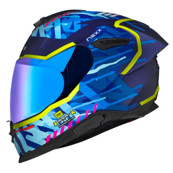 Casque Integral Nexx Y.100R Urbangram Indigo Blue Matt Casque Integral Nexx Y.100R Urbangram Indigo Blue Matt