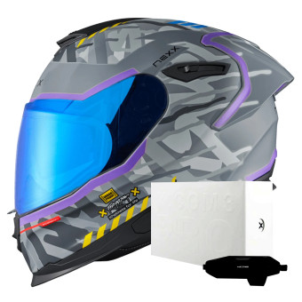 Casque Integral Nexx Y.100R Urbangram Nardo Grey Matt + X.COM 3 Pro Casque Integral Nexx Y.100R Urbangram Nardo Grey Matt + X.COM 3 Pro