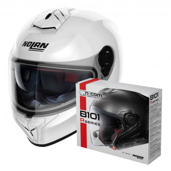 Integral Nolan N80-8 Classic N-Com White 5 + Kit Bluetooth B101R