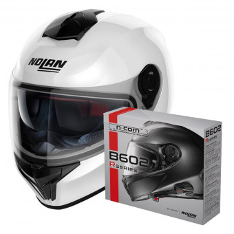Integral Nolan N80-8 Special N-Com White 15 + Kit Bluetooth B602R