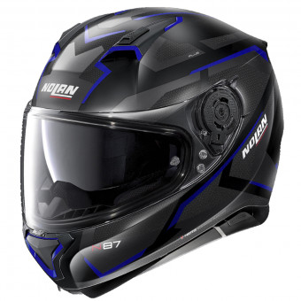Nolan N87 Plus Overland N-Com Flat Black Blue 33