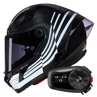 Integral Nolan X-804 RS Ultra Carbon Ala 345 + Bluetooth Kit 5S Solo