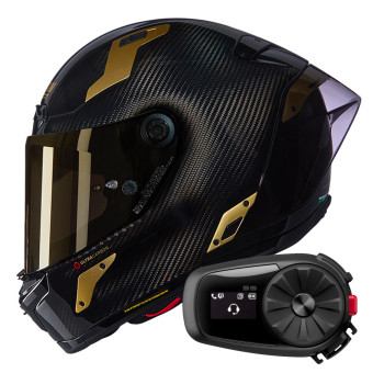 Integral Nolan X-804 RS Ultra Carbon Aureo 330 + Bluetooth Kit 5S Solo