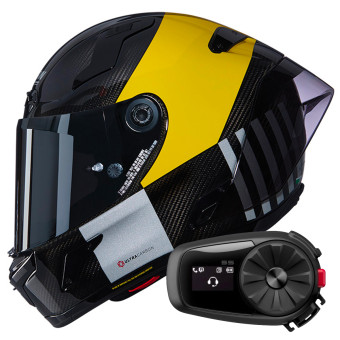 Integral Nolan X-804 RS Ultra Carbon Combo Gara 350 + Bluetooth Kit 5S Solo