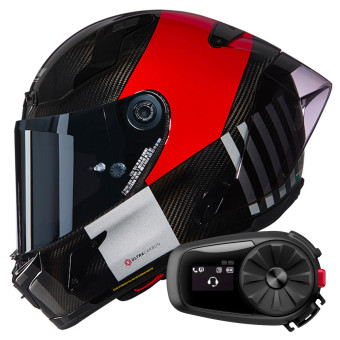 Integral Nolan X-804 RS Ultra Carbon Combo Gara 351 + Bluetooth Kit 5S Solo