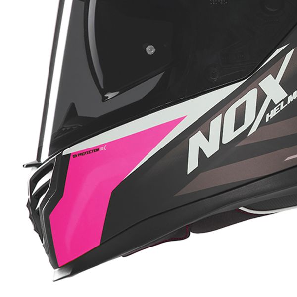 NOX N401 Crower Matt Black Pink