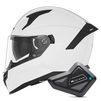 Integral NOX N401 Pearl White + Kit Bluetooth BT Mini