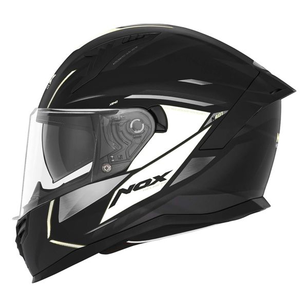 NOX N401 Xeno Matt Black White + Kit Bluetooth BT Mini