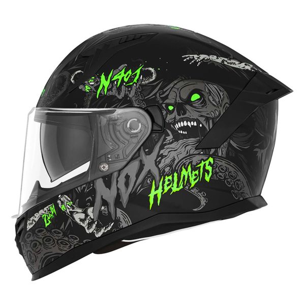 Integral NOX N401 Zumbi Matt Black Neon Green