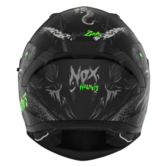 NOX N401 Zumbi Matt Black Neon Green