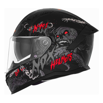 NOX N401 Zumbi Matt Black Red + Kit bluetooth 5R Lite Solo