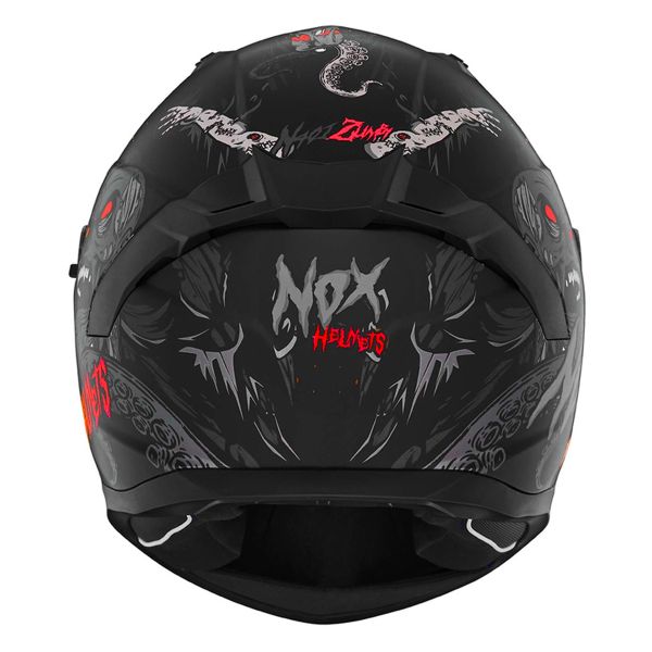NOX N401 Zumbi Matt Black Red