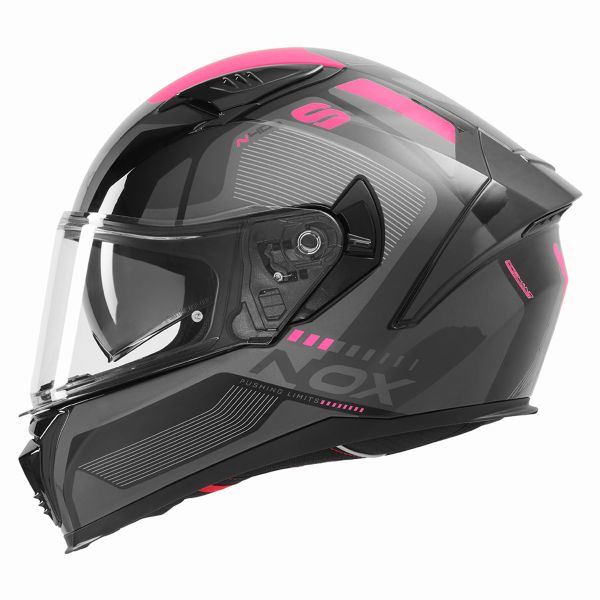 NOX N402 Mentor Black Pink Shiny