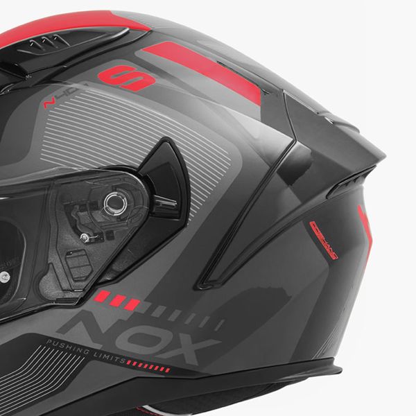 NOX N402 Mentor Black Red Shiny