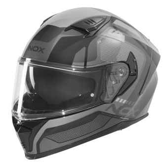 Casque Integral NOX N402 Mentor Black Silver Shiny