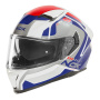 Casque Integral NOX N402 Mentor White Blue Red Shiny