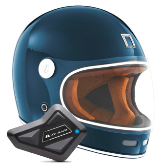 Integral NOX Revenge Blue Petrole + Kit Bluetooth BT Mini