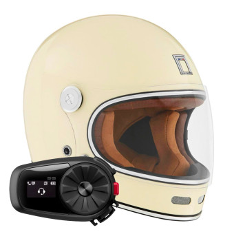 Integral NOX Revenge Shiny Cream + Kit Bluetooth 5S Solo