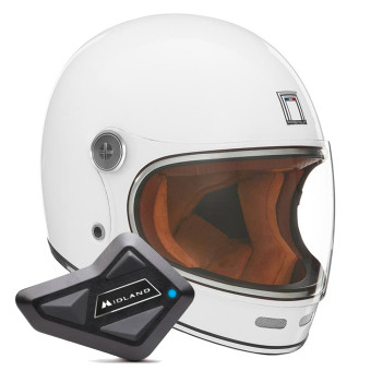Integral NOX Revenge Shiny White + Kit Bluetooth BT Mini