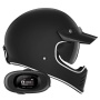 Casque Integral NOX Seventy II Matt Black + Kit bluetooth 5R Lite