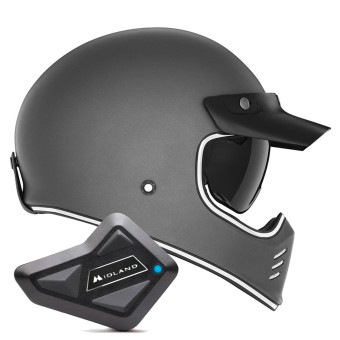 Integral NOX Seventy II Matt Titanium + Kit Bluetooth BT Mini