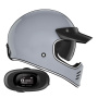 Casque Integral NOX Seventy II Nardo Grey + Kit bluetooth 5R Lite