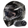 Casque Integral Premier Devil Carbon ST8 + Kit Bluetooth Lokui K30