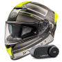 Casque Integral Premier Evoluzione SPYBM + Kit Bluetooth Lokui K30