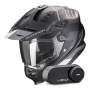 Casque Integral Scorpion ADF 9000 Air Desert Matt Black Silver + Kit Bluetooth Lokui K30