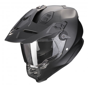 Scorpion ADF 9000 Air Matt Pearl Black + Kit Bluetooth Lokui K30