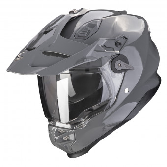 Scorpion ADF 9000 Air Solid Cement Grey + Kit bluetooth 5R Lite